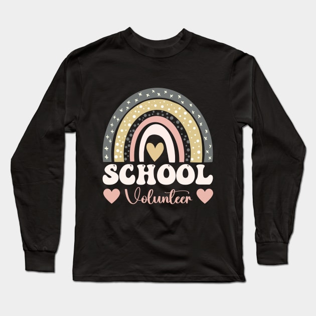 Funny Appreciation Day Christmas School Volunteer Long Sleeve T-Shirt by Printopedy